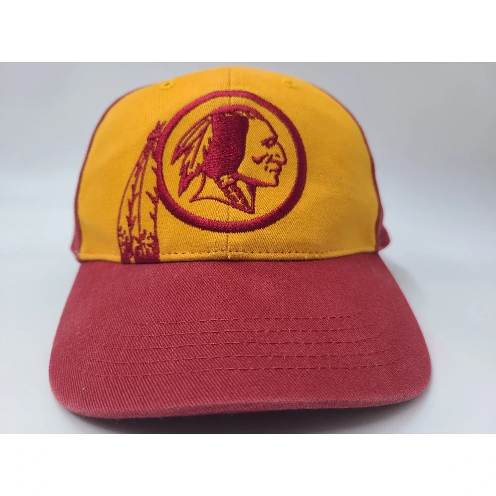 Kids Washington Redskins NFL Team Apparel Adjustable Hat Cap Boy Girl Yellow Red